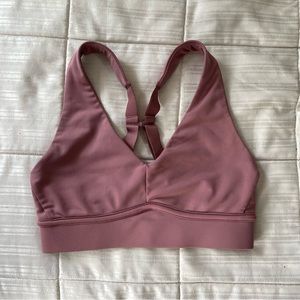 Pink Fabletics sports bra